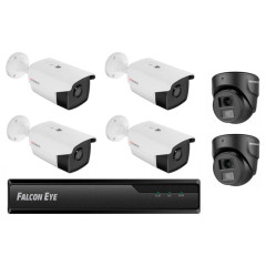 Комплект видеонаблюдения Hikvision 1687441 [6 камер / 2 ТБ / 16 каналов / AHD]