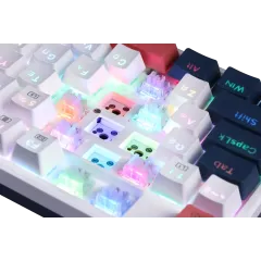 Клавиатура Redragon Whisper белый/синий/оранжевый 