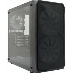 Корпус POWERCASE Mistral Micro A3B ARGB,Tempered Glass, 2x 140mm ARGB PWM+1x 120mm ARGB PWM, чёрный