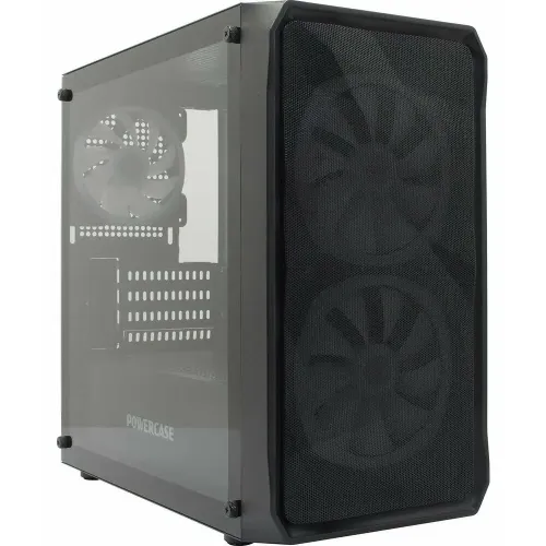 Корпус POWERCASE Mistral Micro A3B ARGB,Tempered Glass, 2x 140mm ARGB PWM+1x 120mm ARGB PWM, чёрный