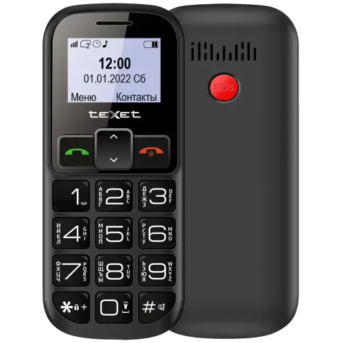 Сотовый телефон TEXET TM-B322 черно-красный