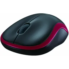 Мышь Logitech M185 красный/черный
