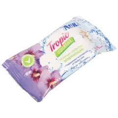 Салфетки влажн. AURA Тропический коктейль, освежающие, 15 шт.(262218)