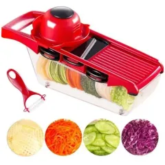 Овощерезка Найсер Дайсер, многофункциональная, 9 в 1, красная (Y507)(317645)