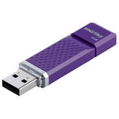 Карта USB2.0 16 GB Smartbuy Quartz SB16GBQZ-V фиолетовый