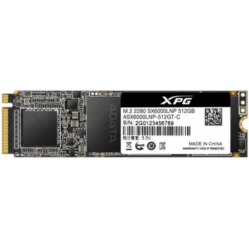 SSD М.2 512Gb A-Data XPG SX6000 Lite (ASX6000LNP-512GT-C)