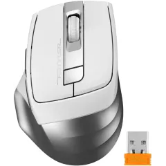 Мышь A4 Fstyler FG35S серебристый/белый оптическая (2000dpi) беспроводная USB (3but)