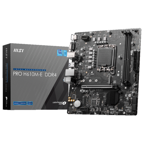 М/П SOC-1700 MSI PRO H610M-E DDR4 2xDDR4 mATX AC`97 8ch(7.1) GbLAN+VGA+HDMI