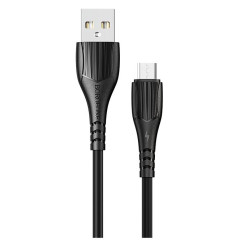 Кабель USB 2.0 A вилка - microUSB 1 м Borofone BX37 (Black)