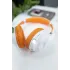 Гарнитура Bluetooth More choice HW34S белый/оранжевый (*5)