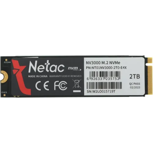 SSD M.2 2Tb Netac NT01NV3000-2T0-E4X (R:3100 W:2100)