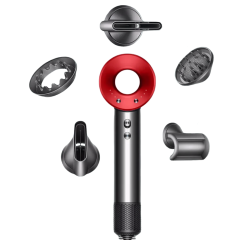 Фен Hair Dryer, проф., 5 магнт.насадок, красный