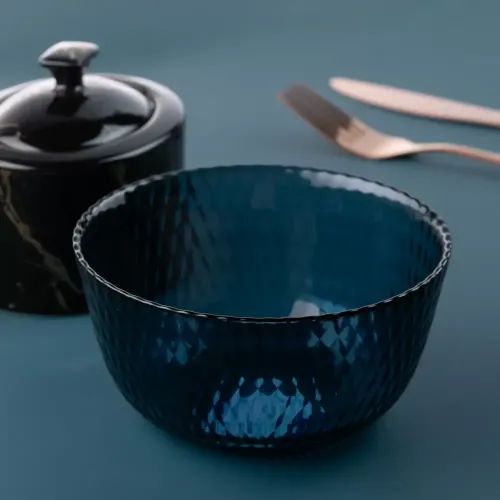 Салатник стекло Luminarc Идиллия Лондон Топаз, круглый, синий, Q1317, 12 см (422370)