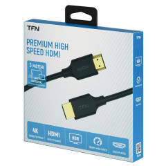 Кабель HDMI - HDMI 3 м TFN v2.0 Speed  (TFN-H-SPD4K-3MBK)