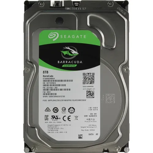 HDD SATA 8TB Seagate SATA-III ST8000DM004 Desktop Barracuda (5400rpm) 256Mb 3.5