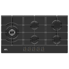 Стол газовый ATL 4 TB 90 RBK MSTGF (*7)