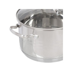 Кастрюля Daniks Токио, нерж., индукция, 2,9 л. (SD-A87-18)(299480)