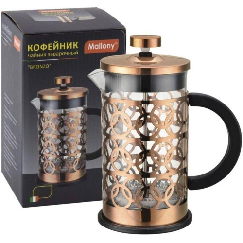 Френч-пресс 600 мл. MALLONY BRONZO, нерж/стекло (950154)(348895)