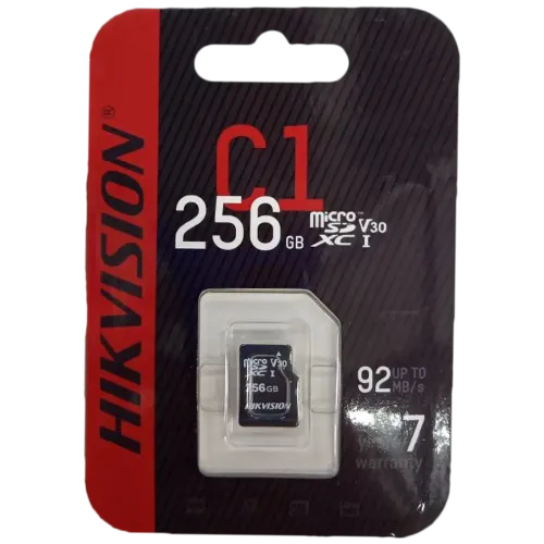 Карта micro-SD 256 GB Hikvision Class10 HS-TF-C1(STD)/256G/ZAZ01X00/OD C1