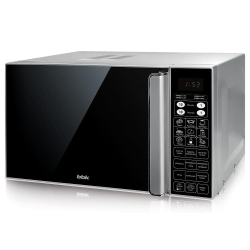 Микроволновая печь BBK 23MWC-982S/SB-M, гриль, 23 л., серебро/черный (С)
