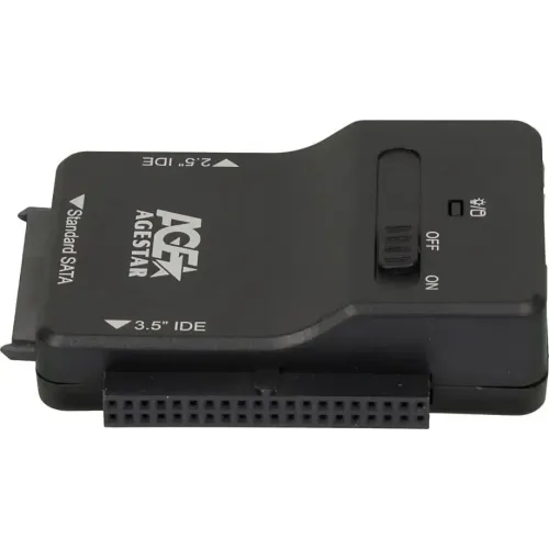 Док станция для HDD AgeStar 3FBCP1 IDE SATA IDE пластик черный 2.5