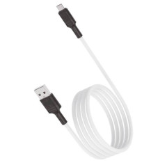 Кабель USB 2.0 A вилка - microUSB 1 м Vixion 2.4A VX-07m PRO белый