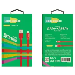 Кабель USB 2.0 A вилка - microUSB 1 м More choice K20m Red