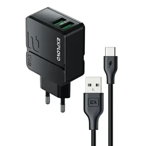 СЗУ EXPLOYD EX-Z-1442 2.4A 2хUSB черный