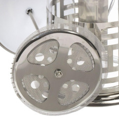 Френч-пресс 1000 мл. Daniks, Штрих, нерж/стекло (458917)