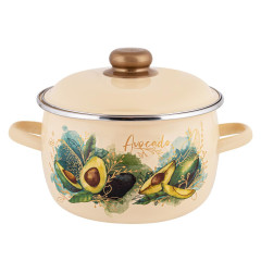 Кастрюля APPETITE Avocado, эмаль, 3,0л