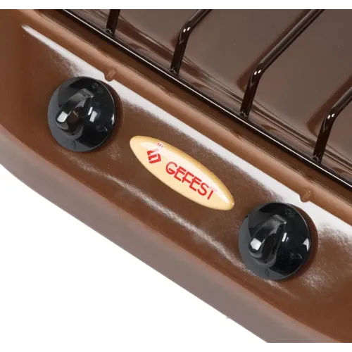 Настольная газовая плита GEFEST 700-02 коричневая (2 конфорки)