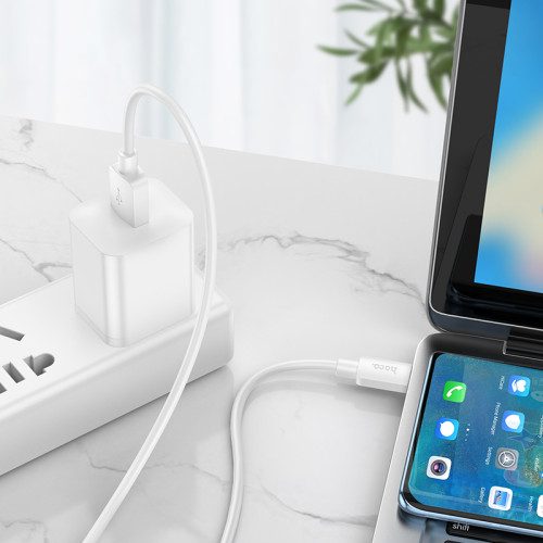 Кабель USB 3.0 A вилка - Type C 1 м HOCO X96 White