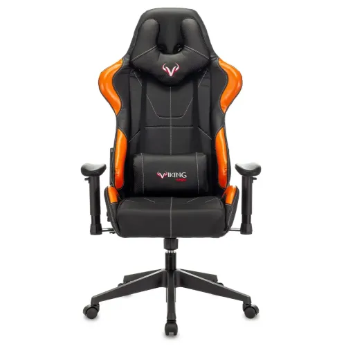 Кресло игровое Zombie VIKING 5 AERO черный/оранжевый эко.кожа