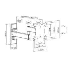 Подставка д/ТВ ULTRAMOUNTS UM875 черный 13