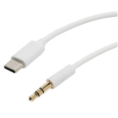 Кабель Type-C - AUX Jack 3.5mm WALKER WA-022 белый