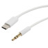Кабель Type-C - AUX Jack 3.5mm WALKER WA-022 белый