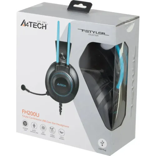 Гарнитура A4Tech FH200U серый/синий