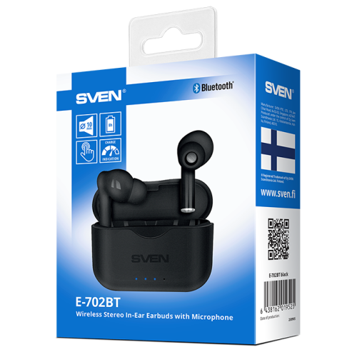 Гарнитура Bluetooth SVEN E-702BT черный