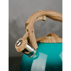 Чайник со свистком ASTIX SWK-T030, бирюзовый, 2,7 л.