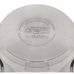 Кастрюля Daniks Веллингтон, нерж., индукция, 2 л. (GS-01415-16CA)(397628)