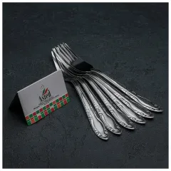 Вилка столовая, набор, Astell «Общепит», h=19 см, 6 пр. (2424048)