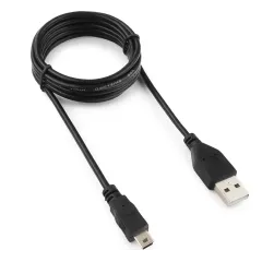 Кабель USB 2.0 A розетка - miniUSB 1.8 м Гарнизон 