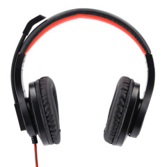 Гарнитура HAMA HS-USB400 черный/красный