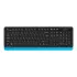 Клавиатура + Мышь A4 Fstyler FG1010 клав:черный/синий мышь:черный/синий USB Multimedia