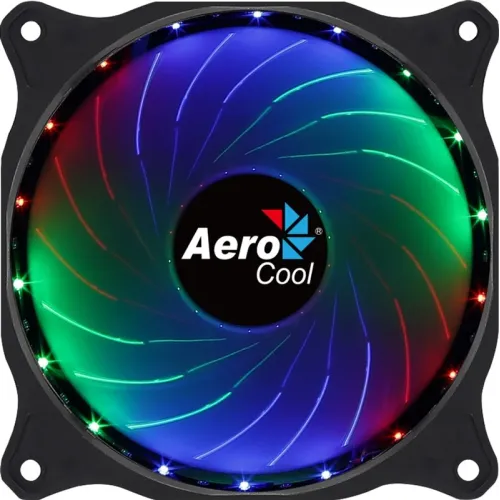 Кулер корпус 120x120x25 AeroCool Cosmo 12 черный FRGB 1000rpm 4-pin Molex