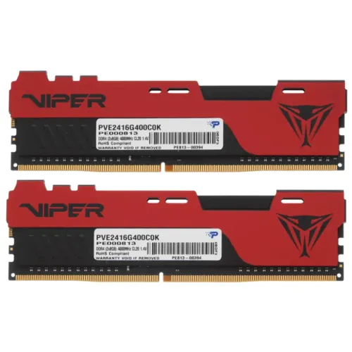 Память DDR4 16384Mb 4000MHz Patriot PVE2416G400C0 Viper Elite II RTL Gaming 1х16Gb 