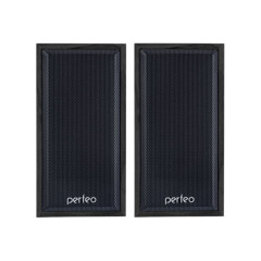 Акустика PERFEO PF-84-BK CABINET 2x3Вт USB черн.дерево (PF-A4327)
