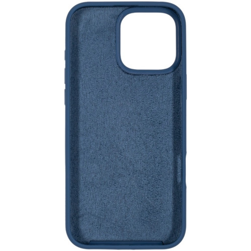 Бампер Apple IPhone 16 Pro Max ZIBELINO Soft Case темно-синий