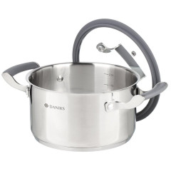 Кастрюля Daniks Верма, нерж., индукция, 2,4 л. (CW-S071-18)(460664)