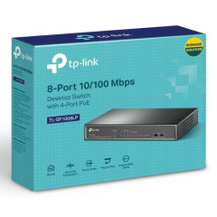 В/н коммутатор TP-Link TL-SF1008LP 8x100Mb 4PoE 41W неуправляемый